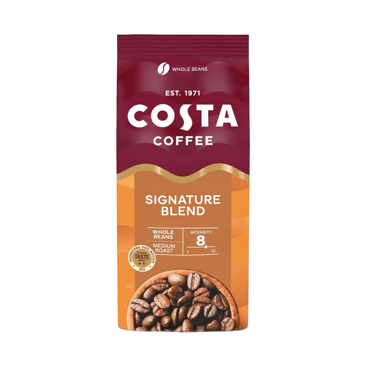 Costa Coffee Signature Blend Medium Whole Beans 1KG
