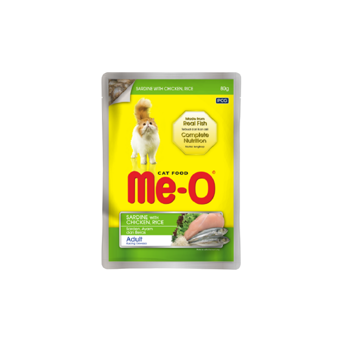 Me-O Cat Sardine With Chicken And Rice (Pouch) 80G