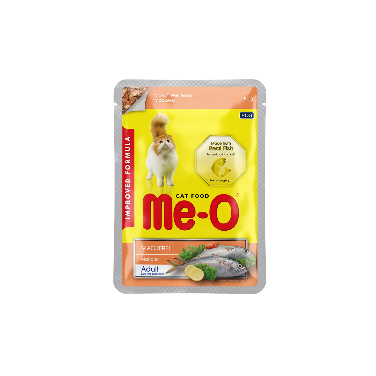 Me-O Mackerel In Jelly (Pouch) 80G