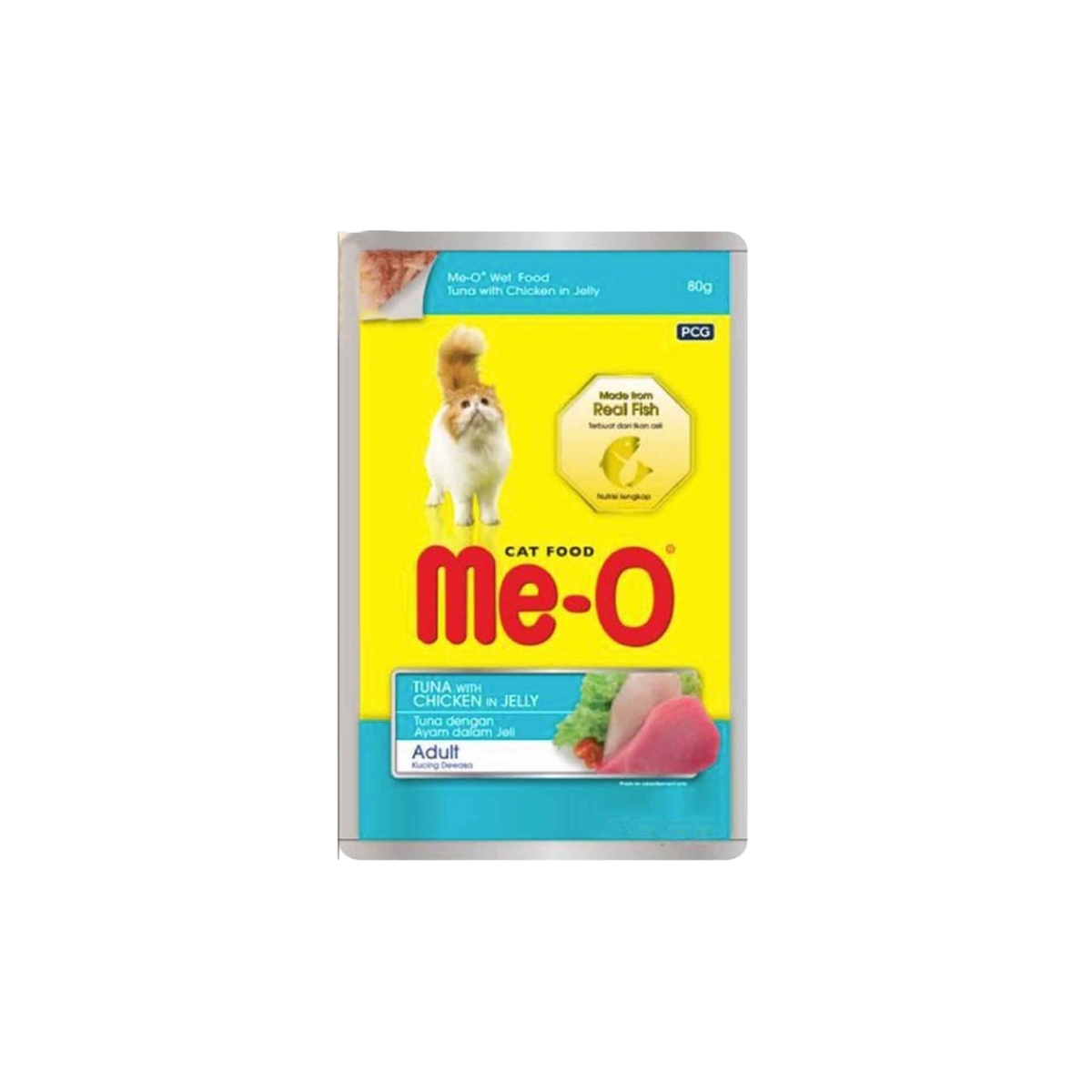 Me-O Tuna With Chicken In Jelly (Pouch) 80G