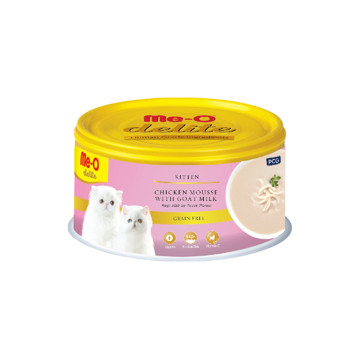 Me-O Delite Chicken Mousse With Goat Milk (Can) 80G
