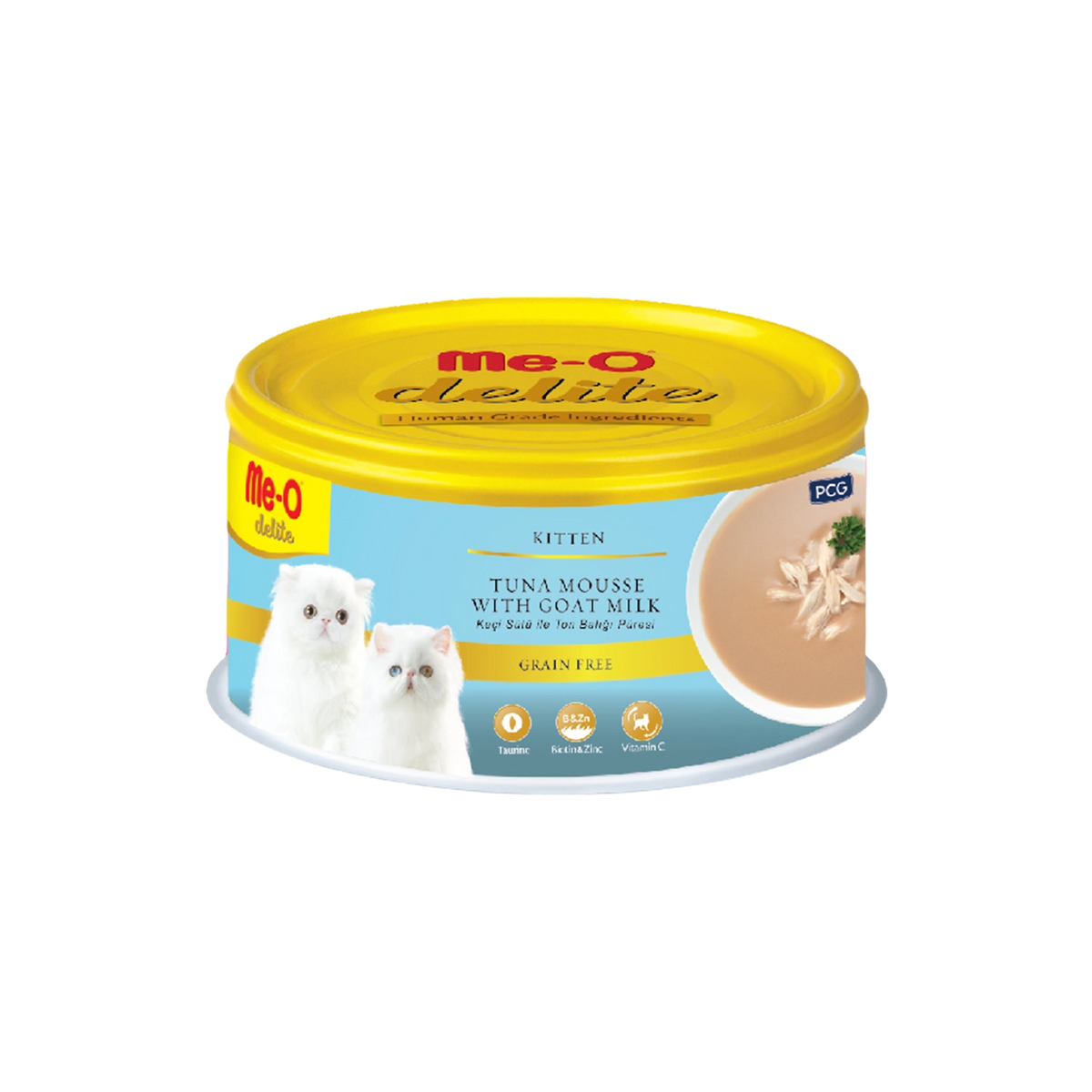 Me-O Delite Tuna Mousse With Goat Milk (Can) 80G